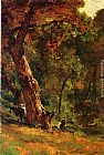 Thomas Hill Chinese Man Tending Cattle painting
